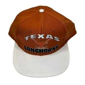 ❌SOLD❌ New Vintage Texas Longhorns SnapBack Hat Big Blockhead Logo NWOT Orange